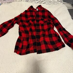 Red and Black Plaid PJ Set